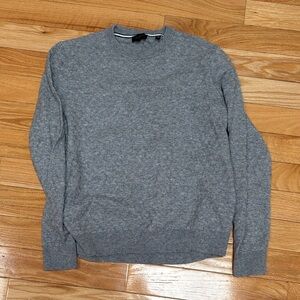 Ted Baker London Heather Grey Crewneck Sweater